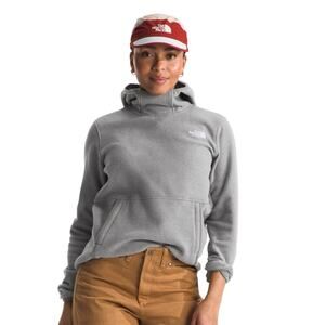 The North Face Women's Small Grey Heather Glacier Fleece Pullover Hoodie K33-1